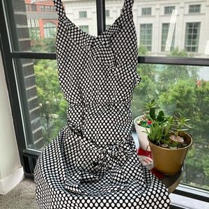 New Black and white polka dot dress.